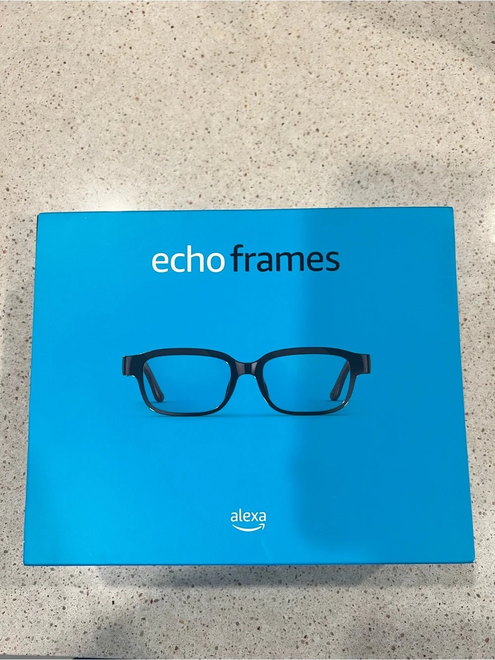 Amazon Echo Frames Smart Glasses — Black Frames — Open Box, UNUSED